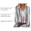 image:imageAlaroo Long Sleeve Shirts for Women V Neck Tops Pleated Tunic PrintPrint 04