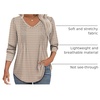 image:imageAlaroo Long Sleeve Shirts for Women V Neck Tops Pleated Tunic PrintPrint 05