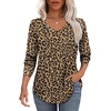 image:imageAlaroo Long Sleeve Shirts for Women V Neck Tops Pleated Tunic PrintPrint 07