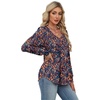 image:imageAlaroo Long Sleeve Shirts for Women V Neck Tops Pleated Tunic PrintPrint 08
