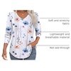 image:imageAlaroo Long Sleeve Shirts for Women V Neck Tops Pleated Tunic PrintPrint 09