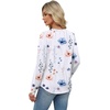 image:imageAlaroo Long Sleeve Shirts for Women V Neck Tops Pleated Tunic PrintPrint 09