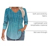 image:imageAlaroo Long Sleeve Shirts for Women V Neck Tops Pleated Tunic PrintPrint 14