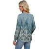 image:imageAlaroo Long Sleeve Shirts for Women V Neck Tops Pleated Tunic PrintPrint 15