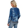 image:imageAlaroo Long Sleeve Shirts for Women V Neck Tops Pleated Tunic PrintPrint 19