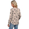 image:imageAlaroo Long Sleeve Shirts for Women V Neck Tops Pleated Tunic PrintPrint 24