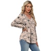 image:imageAlaroo Long Sleeve Shirts for Women V Neck Tops Pleated Tunic PrintPrint 24
