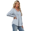 image:imageAlaroo Long Sleeve Shirts for Women V Neck Tops Pleated Tunic PrintPrint 25