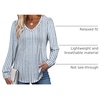 image:imageAlaroo Long Sleeve Shirts for Women V Neck Tops Pleated Tunic PrintPrint 25