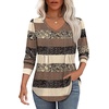 image:imageAlaroo Long Sleeve Shirts for Women V Neck Tops Pleated Tunic PrintPrint 27
