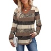 image:imageAlaroo Long Sleeve Shirts for Women V Neck Tops Pleated Tunic PrintPrint 27