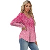 image:imageAlaroo Long Sleeve Shirts for Women V Neck Tops Pleated Tunic PrintPrint 28