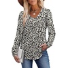 image:imageAlaroo Long Sleeve Shirts for Women V Neck Tops Pleated Tunic PrintPrint 33