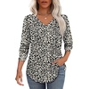 image:imageAlaroo Long Sleeve Shirts for Women V Neck Tops Pleated Tunic PrintPrint 33