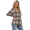 image:imageAlaroo Long Sleeve Shirts for Women V Neck Tops Pleated Tunic PrintPrint 38