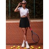 image:imageAlaroo Pleated Tennis Skirt for Women with Pockets Shorts SkortBlack