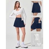 image:imageAlaroo Pleated Tennis Skirt for Women with Pockets Shorts SkortBlue
