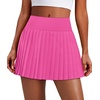 image:imageAlaroo Pleated Tennis Skirt for Women with Pockets Shorts SkortPink