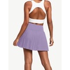 image:imageAlaroo Pleated Tennis Skirt for Women with Pockets Shorts SkortPurple