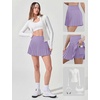 image:imageAlaroo Pleated Tennis Skirt for Women with Pockets Shorts SkortPurple