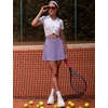 image:imageAlaroo Pleated Tennis Skirt for Women with Pockets Shorts SkortPurple