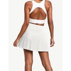 image:imageAlaroo Pleated Tennis Skirt for Women with Pockets Shorts SkortWhite
