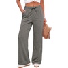 image:imageAlaroo Sweatpants for Women Wide Leg High Waist Pants with PocketsBeige Grey