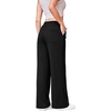 image:imageAlaroo Sweatpants for Women Wide Leg High Waist Pants with PocketsBlack