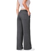 image:imageAlaroo Sweatpants for Women Wide Leg High Waist Pants with PocketsGrey