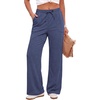 image:imageAlaroo Sweatpants for Women Wide Leg High Waist Pants with PocketsNavy Blue