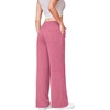 image:imageAlaroo Sweatpants for Women Wide Leg High Waist Pants with PocketsPink