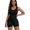image:imageAlaroo Women One Piece Short Catsuit Bodycon Tank Jumpsuits Rompers Playsuit01black