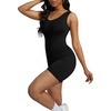 image:imageAlaroo Women One Piece Short Catsuit Bodycon Tank Jumpsuits Rompers Playsuit01black