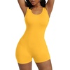 image:imageAlaroo Women One Piece Short Catsuit Bodycon Tank Jumpsuits Rompers Playsuit03yellow