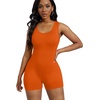 image:imageAlaroo Women One Piece Short Catsuit Bodycon Tank Jumpsuits Rompers Playsuit05orange