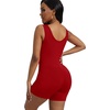 image:imageAlaroo Women One Piece Short Catsuit Bodycon Tank Jumpsuits Rompers Playsuit07burgundy