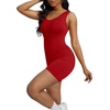 image:imageAlaroo Women One Piece Short Catsuit Bodycon Tank Jumpsuits Rompers Playsuit07burgundy