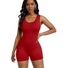 image:imageAlaroo Women One Piece Short Catsuit Bodycon Tank Jumpsuits Rompers Playsuit07burgundy