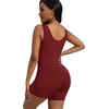 image:imageAlaroo Women One Piece Short Catsuit Bodycon Tank Jumpsuits Rompers Playsuit18dark Red