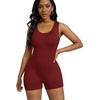 image:imageAlaroo Women One Piece Short Catsuit Bodycon Tank Jumpsuits Rompers Playsuit18dark Red