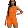image:imageAlaroo Women One Piece Short Catsuit Bodycon Tank Jumpsuits Rompers Playsuit19bright Orange