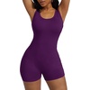 image:imageAlaroo Women One Piece Short Catsuit Bodycon Tank Jumpsuits Rompers Playsuit21purple
