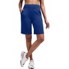 image:imageAlaroo Womens Bermuda Long Shorts with Pockets HighWaisted Knee Length Biker Athletic Running Yoga Workout GymBlue