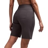 image:imageAlaroo Womens Bermuda Long Shorts with Pockets HighWaisted Knee Length Biker Athletic Running Yoga Workout GymDark Grey