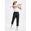 image:imageAlaroo Womens Golf Pants 78 Stretch Ankle High Waisted Travel PantsBlack
