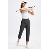 image:imageAlaroo Womens Golf Pants 78 Stretch Ankle High Waisted Travel PantsGrey