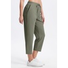 image:imageAlaroo Womens Golf Pants 78 Stretch Ankle High Waisted Travel PantsLight Gray