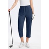 image:imageAlaroo Womens Golf Pants 78 Stretch Ankle High Waisted Travel PantsNavy Blue