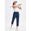 image:imageAlaroo Womens Golf Pants 78 Stretch Ankle High Waisted Travel PantsNavy Blue