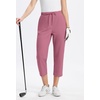 image:imageAlaroo Womens Golf Pants 78 Stretch Ankle High Waisted Travel PantsPink